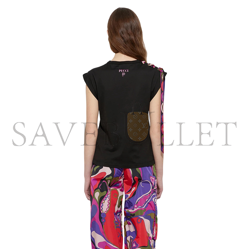 PUCCI TOP WITH PRINTED DETAIL 5UTP405U983999